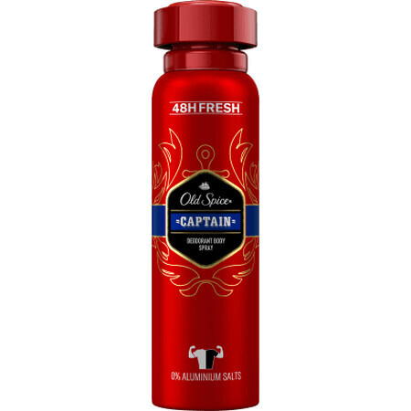 Old Spice Déodorant spray capitaine, 150 ml