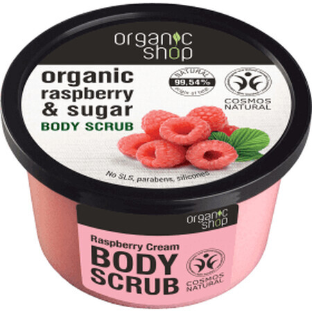 Organic Shop Scrub cu zmeură pentru corp, 250 ml