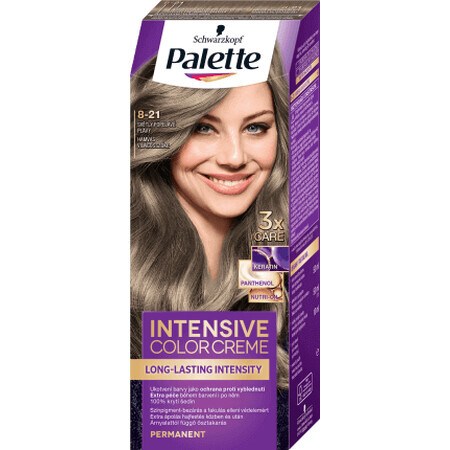 Palette Intensive Color Creme Permanent Hair Color 8-1 Light Grey Blonde, 1 pc