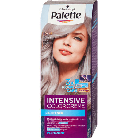 Palette Intensive Color Creme Permanent Colour 10-19 Cool Silver Blonde, 1 pc