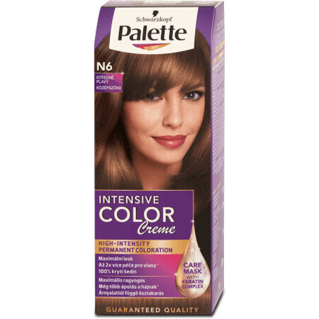 Palette Intensive Color Creme Permanent Colour N6 (7-0) Medium Blonde, 1 pc