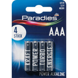 Piles Paradies Micro AAA, 4 pièces