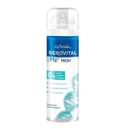 Gerovital H3 Classic Fresh Déodorant anti-transpirant, 150 ml, Farmec