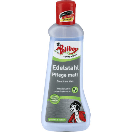 Poliboy Lösung für die Pflege von Gegenständen aus mattem Edelstahl, 200 ml