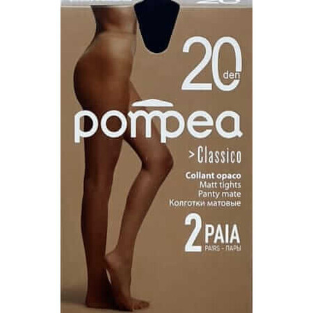 Pompea Classico Classico Dressing pour dames taille 3/4-M couleur noire, 2 pièces