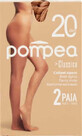 Pompea Classico Classico Collants pour femmes taille 3/4-M nude couleur Golden Powder 20 DEN, 2 pi&#232;ces