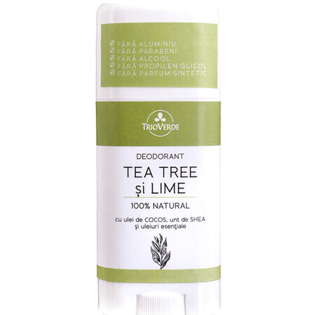 Deodorant mit Teebaum und Limette, 60g, Trio Verde