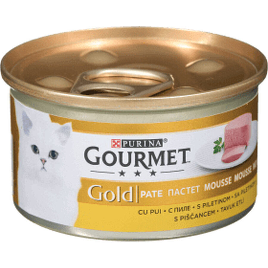 Purina Gourmet Alimento umido per gatti con pollo in scatola, 85 g