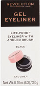 Revolution Gel Eyeliner Pot eye liner avec pinceau, 3 g