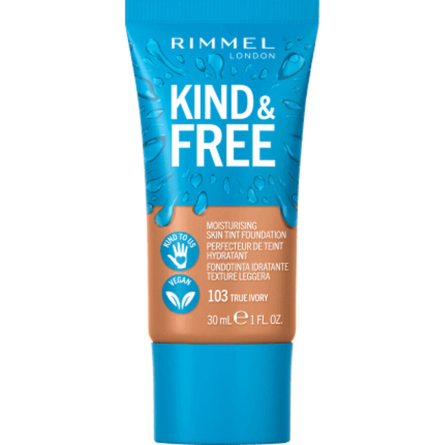 Rimmel London Fondotinta Kind&Free 103 True Ivory, 30 ml