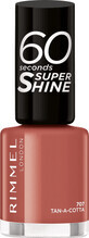 Rimmel London Vernis &#224; ongles 60 Seconds Super Shine 707 Tan-A-Cotta, 8 ml