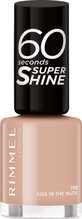Rimmel London Vernis &#224; ongles 60 Seconds Super Shine 708 Kiss in the nude, 8 ml