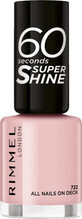 Rimmel London Vernis &#224; ongles 60 Seconds Super Shine 722 All Nails On Deck, 8 ml