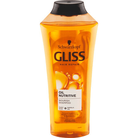 Schwarzkopf GLISS Shampooing à l'huile nourrissante, 400 ml