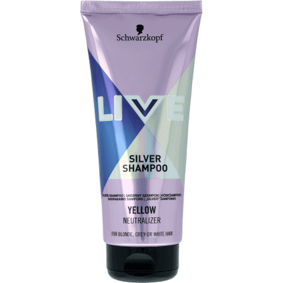 Schwarzkopf Live Silver Shampoo für blondes Haar, 200 ml