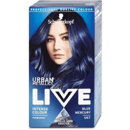 Schwarzkopf Live Hair Colour permanent U67 Blue Mercury, 142 g