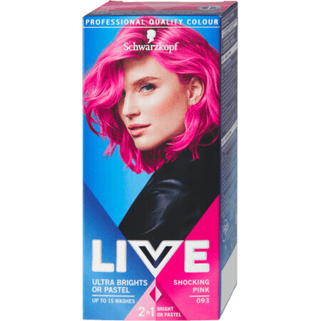 Schwarzkopf Live Semi-Permanente Haarfarbe XXL 93 Schoking Pink, 0,8 l