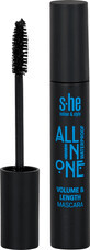 S-he colour&amp;style All in one mascara Volum Waterproof Nr. 171/002, 12 ml