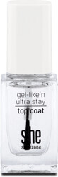 S-he colour&amp;style like&#39;n ultra stay top coat gel 303/01, 10 ml