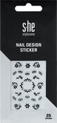 S-he colour&amp;style Nail Stickers, 1 set
