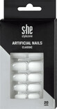 S-he colour&amp;style Classic ongles artificiels, 1 set
