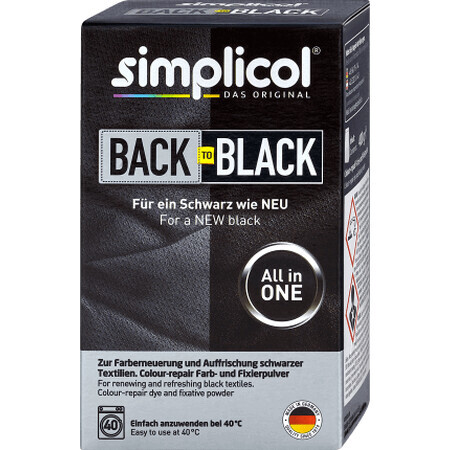 simplicol Schwarze Auffrischungsfarbe, 400 g