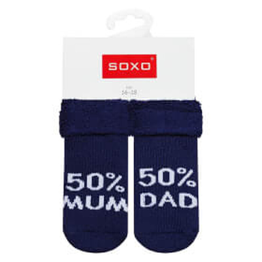Soxo Baby Socks 50% Mum 50% Dad No. 16-18, 1 piece