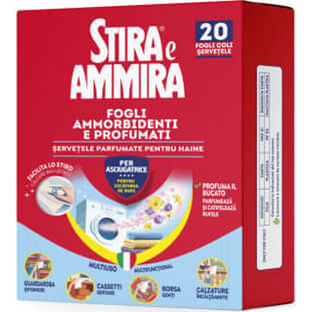 Stira Ammira Stira&Ammira salviette profumate per asciugatrice, 20 pz