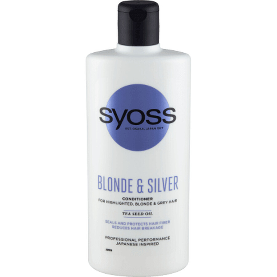 Syoss Conditionneur pour cheveux blonds, argentés ou méchés, 440 ml