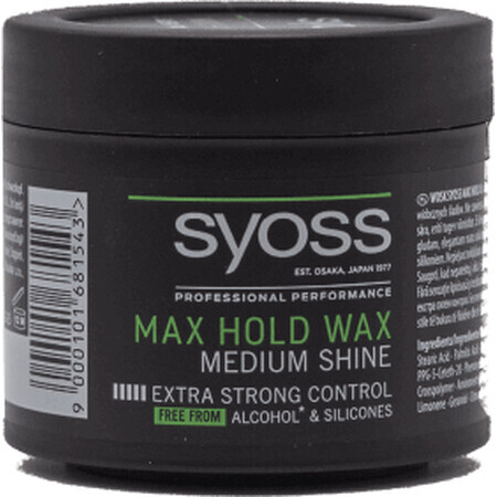 Syoss Max Hold Hair Wax, 150 ml