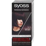 Syoss Color Permanent Hair Color 3-3 Dark Purple, 1 pc