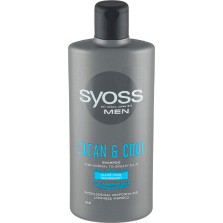 Syoss Men Cool Shampoo für Männer, 440 ml