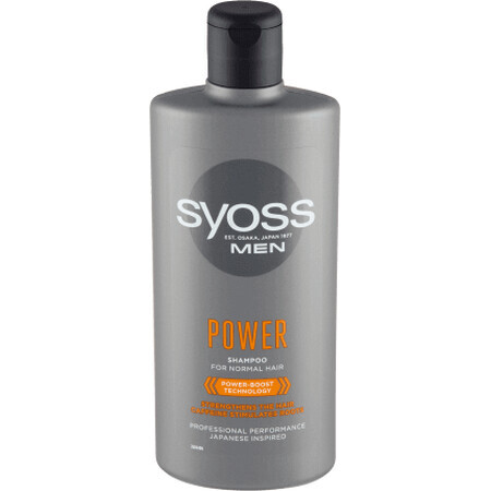 Syoss Men Shampoo per uomo Power, 440 ml