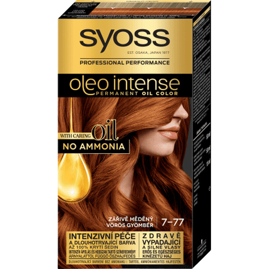 Syoss Oleo Intense Permanent Paint 7-77 ginger red, 1 pc