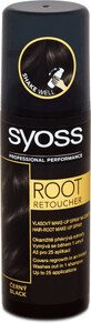 Syoss Root Retoucher Spray pour la coloration temporaire des racines en noir, 120 ml