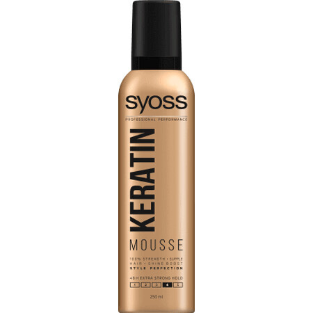 Syoss Spumă de păr Keratin, 250 ml