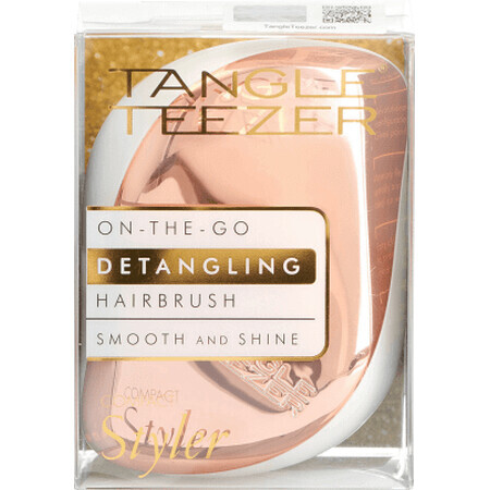 Tangle Teezer Brosse à cheveux COMPACT STYLER ROSE GOLD/IVORY, 1 pc