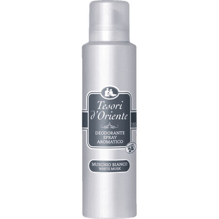 Tesori d'Oriente Déodorant spray corporel musc blanc, 150 ml
