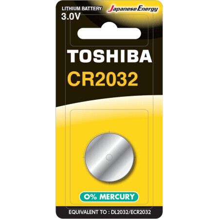 Toshiba Batterie cr2032 3.0V, 1pc