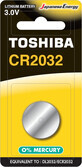 Toshiba Batterie cr2032 3.0V, 1pc