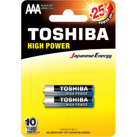 Toshiba R3-AAA Alkalibatterien, 2 Stück