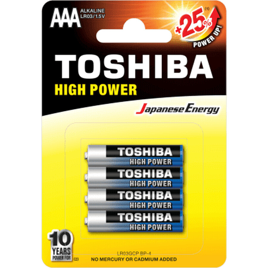 Toshiba R3-AAA Batteries, 4 pièces