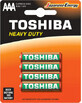 Toshiba-Batterien R6-AA, 4 St&#252;ck