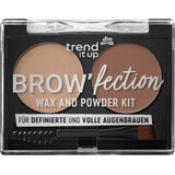 Trend !t up Brow'fection Wax & Powder kit sprâncene 010, 2 g