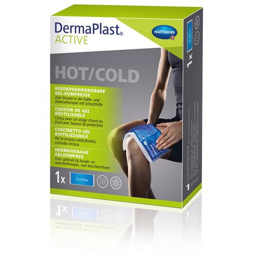 DermaPlast ACTIVE Hot/Cold, compresse de gel, réutilisable (522323), 12 x 29cm, Hartmann