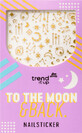 Trend !t up To the moon &amp; back stickers pour ongles, 84 pcs