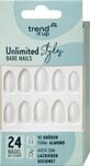 Trend !t up Unlimited Styles Bare Nails ongles artificiels, 24 pi&#232;ces