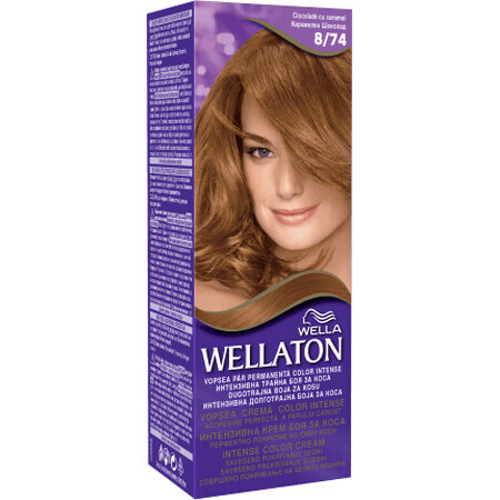 Wellaton Tintura permanente per capelli 8/74 cioccolato caramello, 1 pz