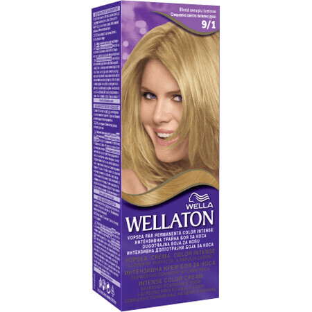 Wellaton Permanente haarverf 9/1 lichtgrijsblond, 1 st