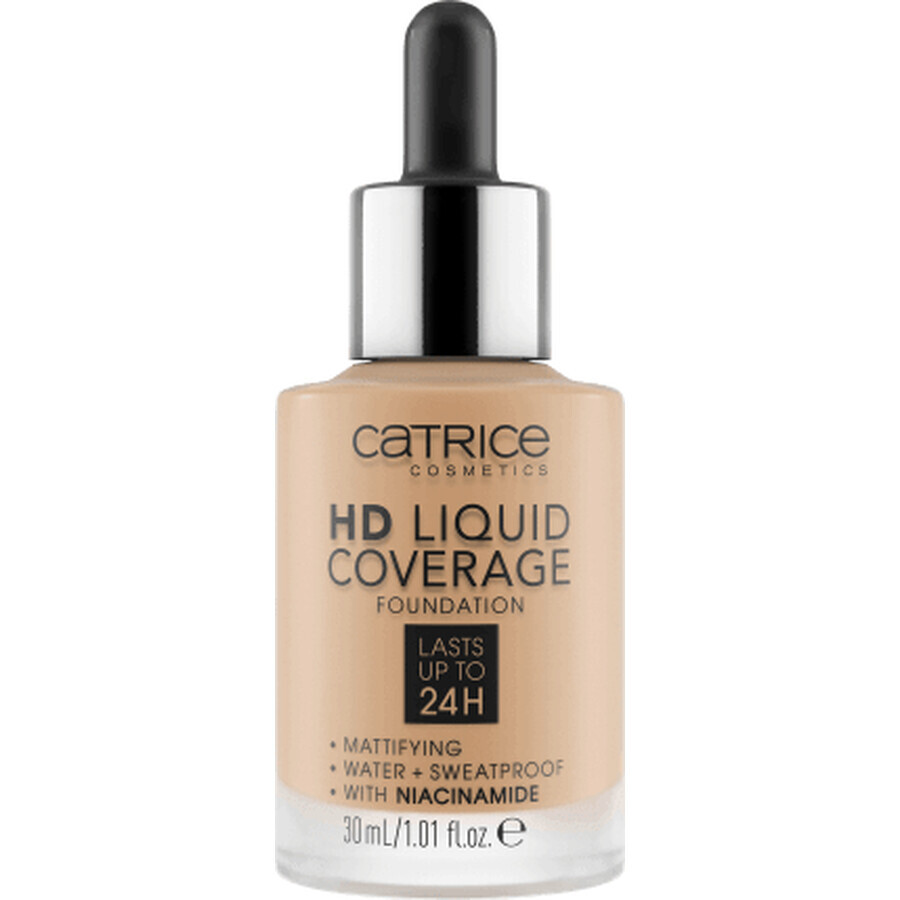 Fond de teint liquide Catrice HD 032 Nude Beige, 30 ml